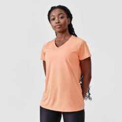 Kalenji T-shirt Manches Courtes Running Respirant Femme - Dry Corail -Kalenji 8607319