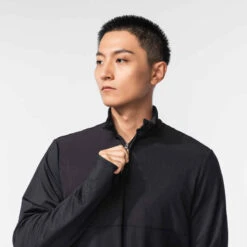 Kalenji T-shirt Running Manches Longues Chaud Homme - Warm 500 Khaki -Kalenji 8677725