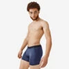 Kalenji Boxer Respirant En Microfibre Homme - Bleu Foncé -Kalenji boxer respirant en microfibre homme bleu fonce