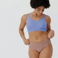 Kalenji Brassière Invisible Avec Coques Maintien Fort Femme - Bleu -Kalenji brassiere invisible avec coques maintien fort femme bleu 5