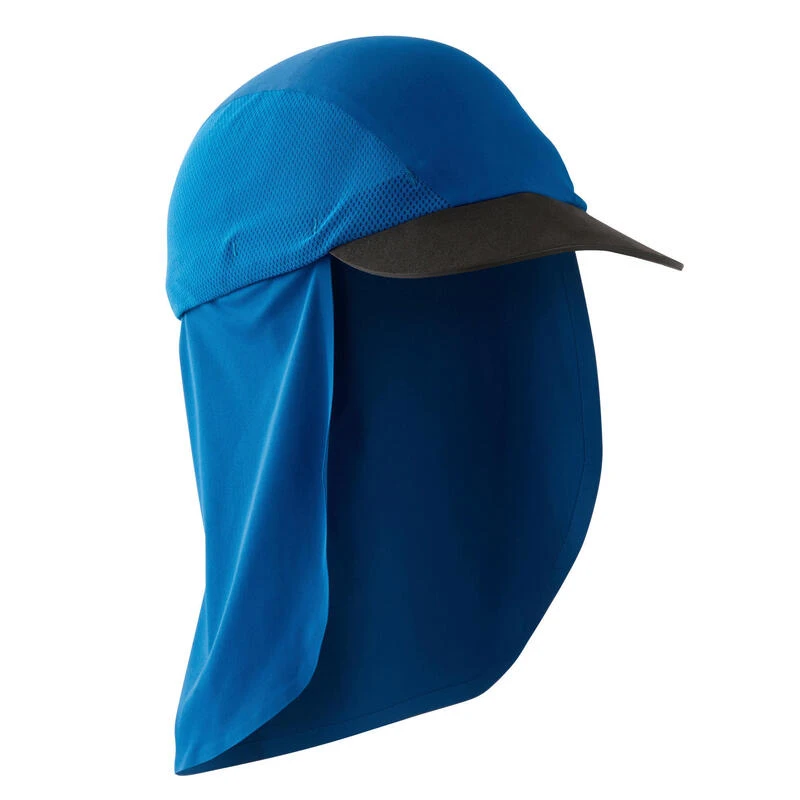 Kalenji CASQUETTE TRAIL RUNNING MODULABLE SAHARIENNE BLEU 4 Kalenji CASQUETTE TRAIL RUNNING MODULABLE SAHARIENNE BLEU â Image 2