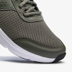 Kalenji CHAUSSURE DE RUNNING HOMME RUN CUSHION KAKI -Kalenji chaussure jogging homme run cushion noir jaune 3