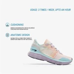Kalenji CHAUSSURE RUNNING RUN CONFORT MIX PASTEL FEMME