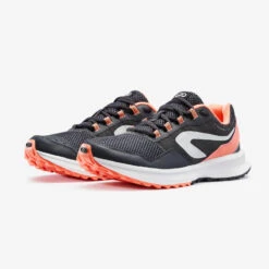 CHAUSSURES DE RUNNING FEMME KALENJI RUN ACTIVE GRIP GRIS CORAIL -Kalenji chaussures de running femme kalenji run active grip gris corail 4