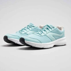 CHAUSSURES DE RUNNING FEMME KALENJI RUN CUSHION BLEU -Kalenji chaussures jogging cushion noir corail femme 2
