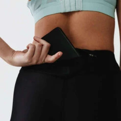 Kalenji Legging Long Running Femme - Dry Noir -Kalenji collant running run dry noir femme 4