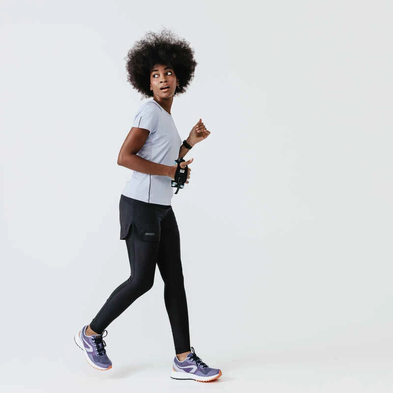 Kalenji Short Running Legging Intégré Femme - Dry + Noir 5 Kalenji Short Running Legging Intégré Femme - Dry + Noir – Image 3