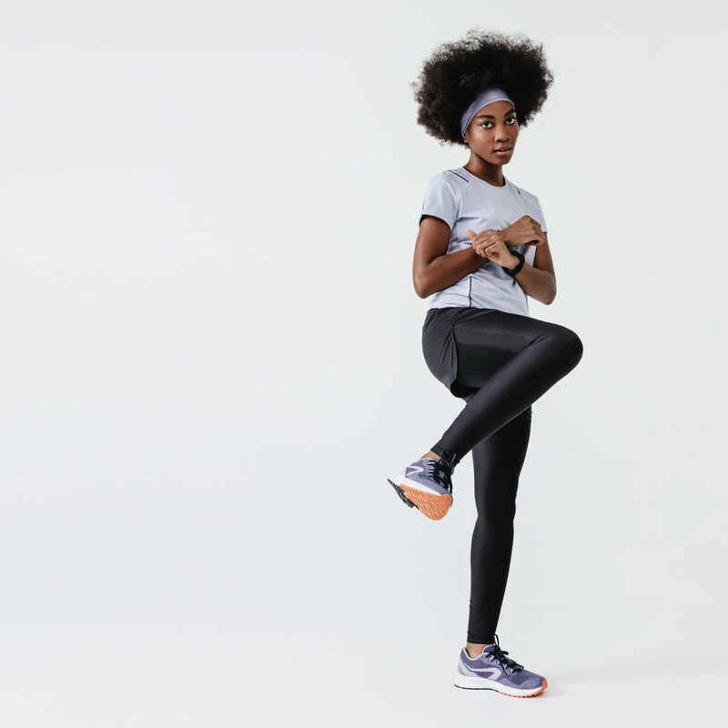Kalenji Short Running Legging Intégré Femme - Dry + Noir 6 Kalenji Short Running Legging Intégré Femme - Dry + Noir – Image 4