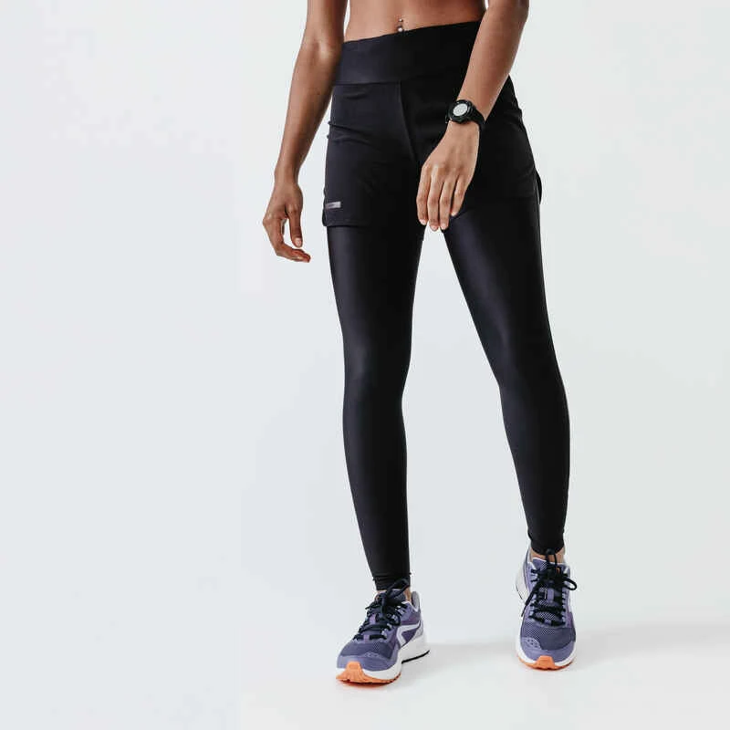 Kalenji Short Running Legging Intégré Femme - Dry + Noir 3 Kalenji Short Running Legging Intégré Femme - Dry + Noir