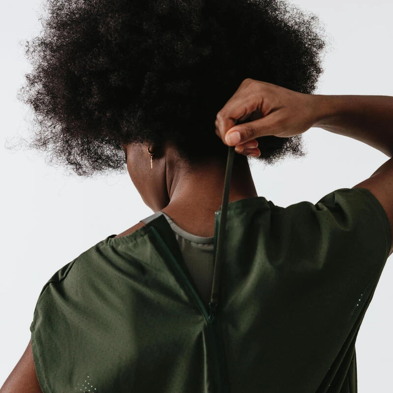 Kalenji Combishort Running Femme - Dry+ Kaki 5 Kalenji Combishort Running Femme - Dry+ Kaki – Image 3