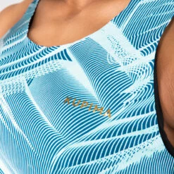 Kalenji DEBARDEUR D'ATHLETISME FEMME BLEU & MENTHE PASTEL -Kalenji debardeur dathletisme femme bleu and menthe pastel 2