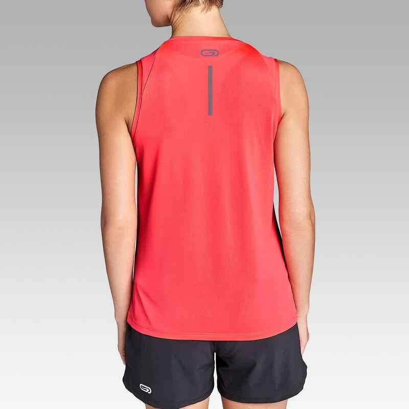 Kalenji Débardeur Respirant Running Femme - Dry Corail Fluo 5 Kalenji Débardeur Respirant Running Femme - Dry Corail Fluo – Image 3
