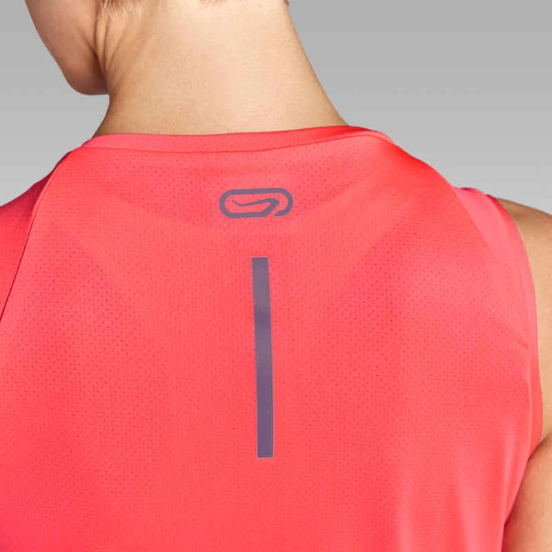 Kalenji Débardeur Respirant Running Femme - Dry Corail Fluo 6 Kalenji Débardeur Respirant Running Femme - Dry Corail Fluo – Image 4