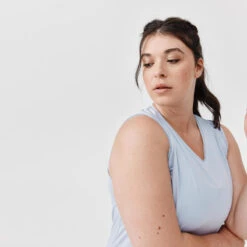 Kalenji Débardeur Respirant Running Femme - Dry Gris -Kalenji debardeur respirant running femme dry gris 4