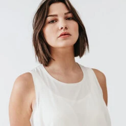 Kalenji Débardeur Respirant Running Femme - Feel Blanc -Kalenji debardeur respirant running femme feel blanc 3