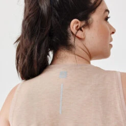 Kalenji Débardeur Respirant Running Femme - Soft Beige -Kalenji debardeur respirant running femme soft beige 5