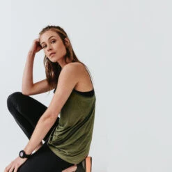 Kalenji Débardeur Running Léger Femme - Light Kaki 14 Kalenji Débardeur Running Léger Femme - Light Kaki -Kalenji debardeur running leger femme light kaki 3