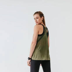 Kalenji Débardeur Running Léger Femme - Light Kaki 15 Kalenji Débardeur Running Léger Femme - Light Kaki -Kalenji debardeur running leger femme light kaki 4