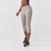Kalenji Legging Court Running Femme - Support Beige -Kalenji legging court running femme support beige