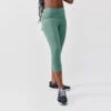 Kalenji Legging Court Running Femme - Support Vert -Kalenji legging court running femme support vert