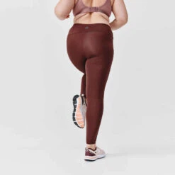Kalenji Legging Running Gainant Femme (du XS Au 5XL - Grande Taille) - Marron -Kalenji legging run support noir 3