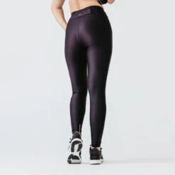 Devant -Kalenji legging running femme kiprun run 100 noir 1