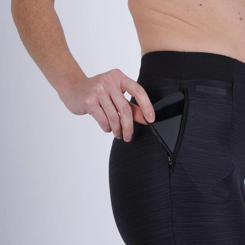 Kalenji Legging Running Respirant Femme - Run Dry 500 Noir Chiné 4 Kalenji Legging Running Respirant Femme - Run Dry 500 Noir Chiné – Image 2