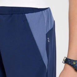 Kalenji Pantalon De Running Avec Zip Enfant - KIPRUN DRY+ Marine Denim Bleu -Kalenji pantalon de running avec zip enfant kiprun dry marine denim bleu 3