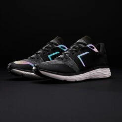 Kalenji Reconditionné - CHAUSSURE RUNNING RUN CONFORT NOIR FEMME - TRÈS BON -Kalenji reconditionne chaussure running run confort noir femme tres bon 2