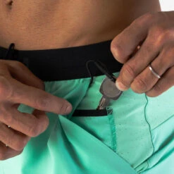 Kalenji Short De Running Respirant Homme - KIPRUN Run 500 Dry Vert Menthe -Kalenji short de running respirant homme kiprun run 500 dry vert menthe 3