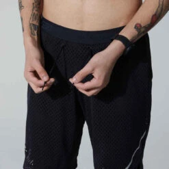 SHORT LONG 2 EN 1 DE RUNNING HOMME RESPIRANT KALENJI DRY + BREATH NOIR -Kalenji short long 2 en 1 de running homme respirant kalenji dry breath noir 4