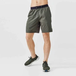 Kalenji Short Running Respirant Homme - Dry+ Olive Noire -Kalenji short running respirant homme dry bleu fonce 6