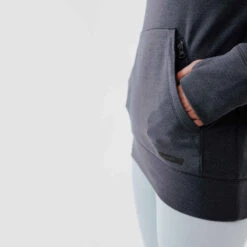 Kalenji Sweat à Capuche Running Chaud Femme - Hood 500 Gris Foncé -Kalenji sweat a capuche running chaud femme hood 500 gris fonce 5