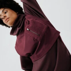 Kalenji Sweat Running Chaud Long Femme - Warm+ Long Marron -Kalenji sweat running chaud long femme warm long marron 3