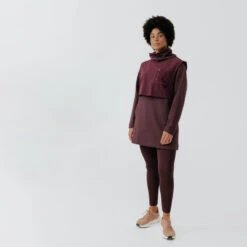 Kalenji Sweat Running Chaud Long Femme - Warm+ Long Marron -Kalenji sweat running chaud long femme warm long marron 9