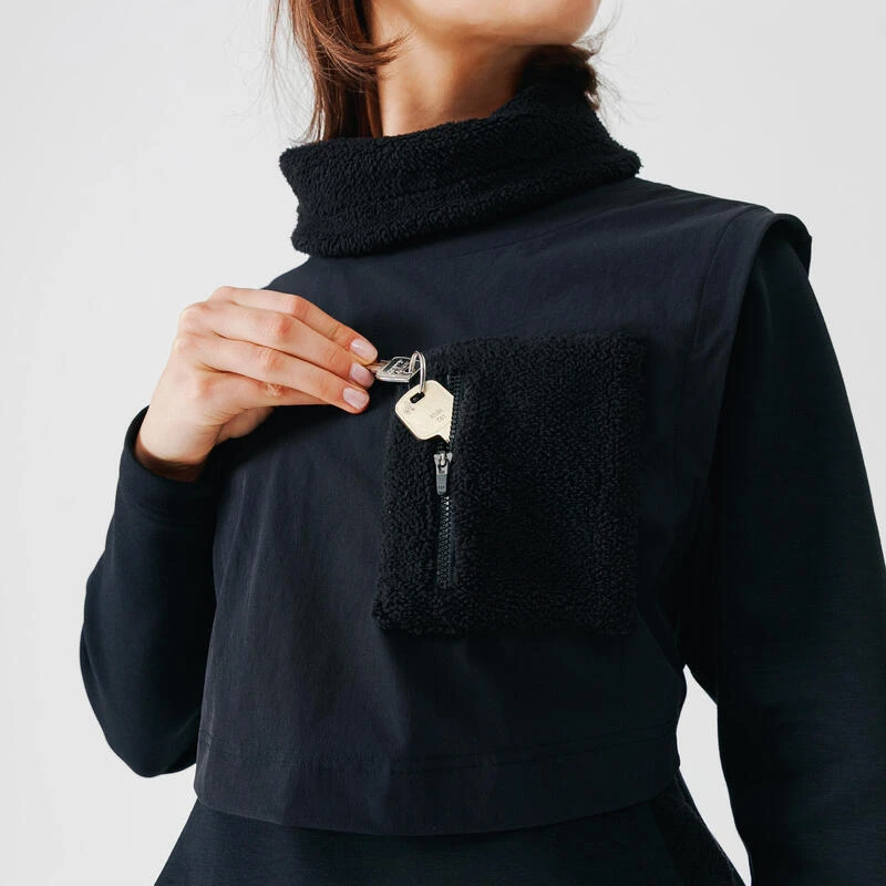 Kalenji Sweat Running Chaud Long Femme - Warm+ Long Noir 9 Kalenji Sweat Running Chaud Long Femme - Warm+ Long Noir – Image 7