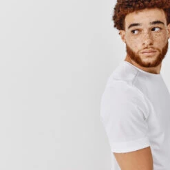 Kalenji T-shirt De Running Respirant Homme - KIPRUN 100 Dry Blanc -Kalenji t shirt de running respirant homme kiprun 100 dry blanc 2