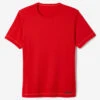 Kalenji T-shirt De Running Respirant Homme - KIPRUN 100 Dry Rouge -Kalenji t shirt de running respirant homme kiprun 100 dry rouge