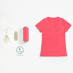 Kalenji T-shirt Manches Courtes Running Respirant Femme - Dry Corail Fluo -Kalenji t shirt manches courtes running respirant femme dry corail fluo 5