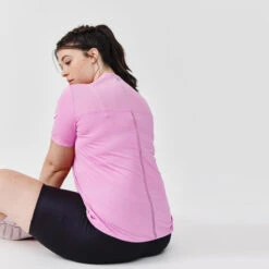 Kalenji T-shirt Respirant Running Femme - Dry+ Breath Rose -Kalenji t shirt respirant running femme dry breath rose 4