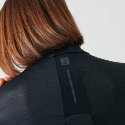 Kalenji T-shirt Running Manches Longues 1/2 Zip Femme - Dry+ Noir -Kalenji t shirt running manches longues 12 zip femme dry noir 11