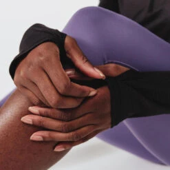 Kalenji T-shirt Running Manches Longues 1/2 Zip Femme - Dry+ Noir -Kalenji t shirt running manches longues 12 zip femme dry noir 7