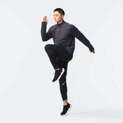 Kalenji T-shirt Running Manches Longues Chaud Homme - Warm 500 Noir -Kalenji t shirt running manches longues chaud homme warm 500 noir 3