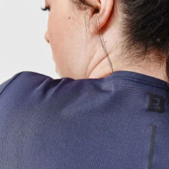 Kalenji T-shirt Respirant Running Femme - Dry+ Breath Bleu Foncé -Kalenji t shirt running respirant femme dry breath bleu fonce 3