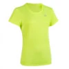Kalenji Tee Shirt Athlétisme Femme Club Personnalisable Jaune Fluo -Kalenji tee shirt athletisme femme club personnalisable jaune fluo