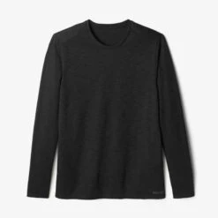 Kalenji T-shirt Running Manches Longues Respirant Homme - Dry+ Noir -Kalenji tee shirt manches longues running run dry feel noir homme 5