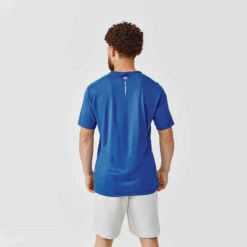 Kalenji T-shirt Running Respirant Homme - Dry+ Bleu Foncé -Kalenji tee shirt running run dry blanc casse homme 2