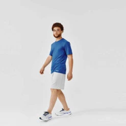 Kalenji T-shirt Running Respirant Homme - Dry+ Bleu Foncé -Kalenji tee shirt running run dry blanc casse homme 4