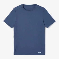 Kalenji T-shirt Running Respirant Homme - Dry Bleu Ardoise -Kalenji tee shirt running run dry rouge cerise fluo homme 5