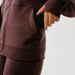 Kalenji Veste à Capuche Running Chaud Femme - Jogging 500 Marron 11 Kalenji Veste à Capuche Running Chaud Femme - Jogging 500 Marron -Kalenji veste a capuche running chaud femme jogging 500 marron 11